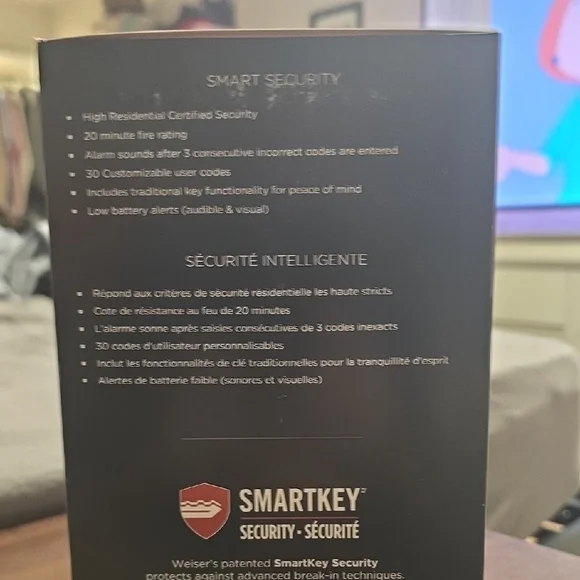 Weiser SmartCode 10 Electronic Lever Lock - Picture 2 of 3